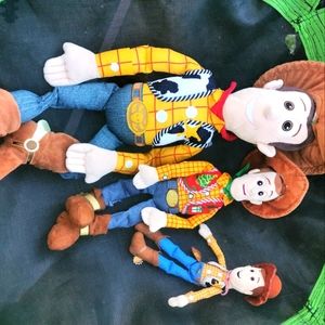 3 toy Story Woody plush dolls
